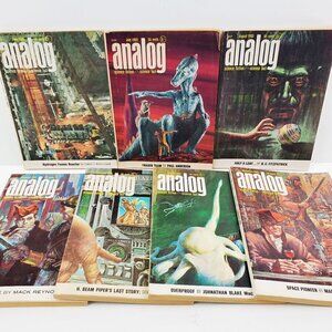 Analog Science Fiction Fact Magazines 1965, 7 Issues Jun-Dec Poul Anderson, More